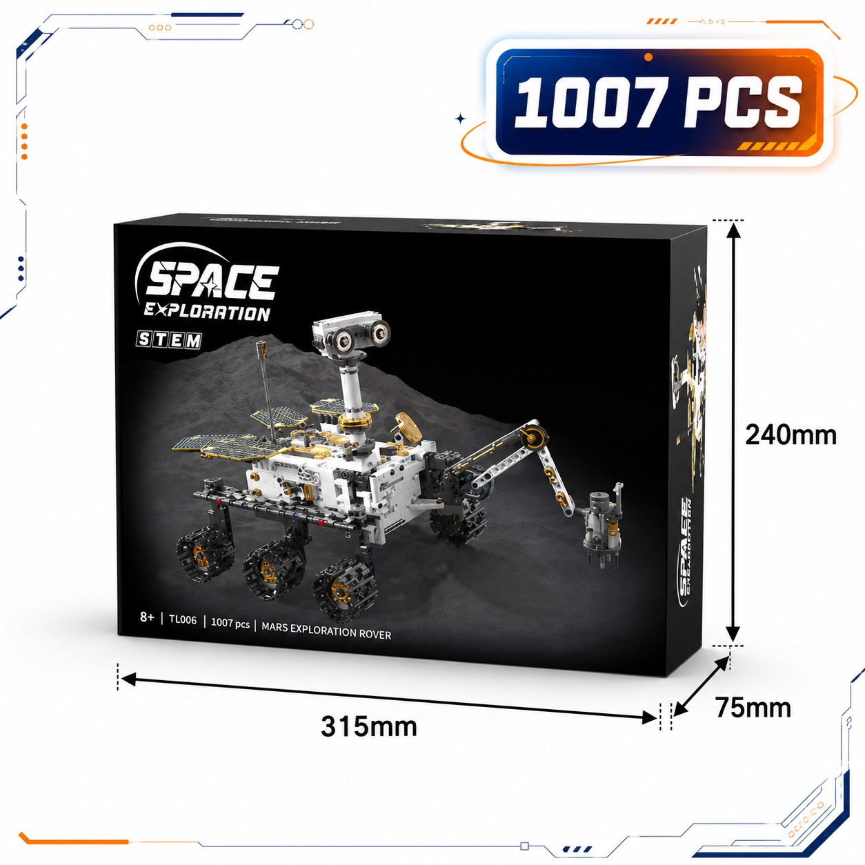 Retail box dimensions 315 x 240 x 75 mm