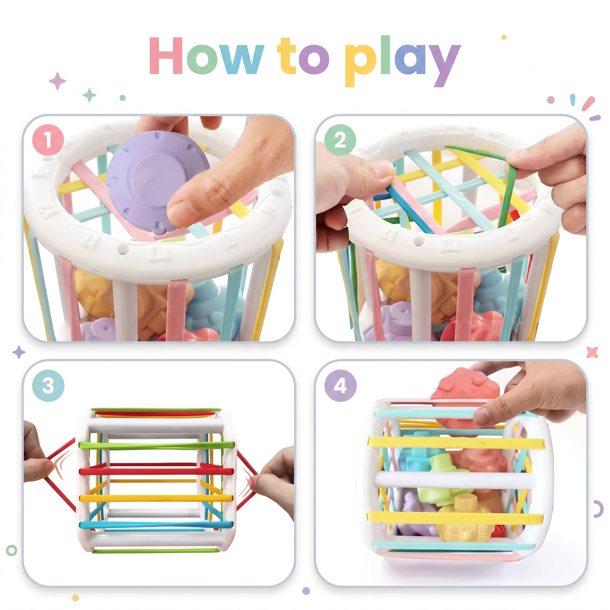 How to play – push, pull, stack