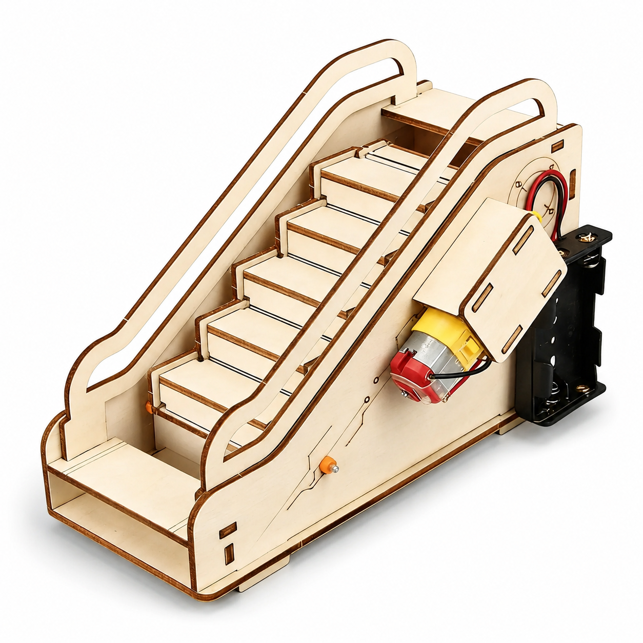 DIY electric escalator STEM kit fully assembled