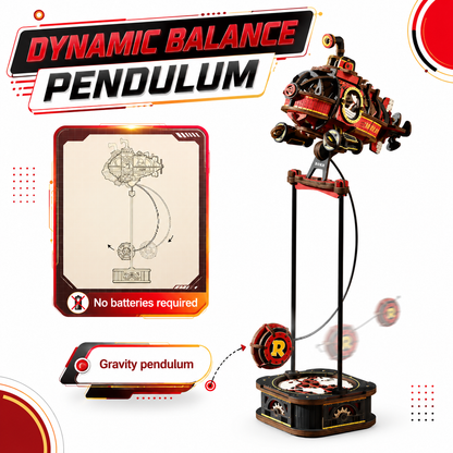 Dynamic balance pendulum motion, no batteries required