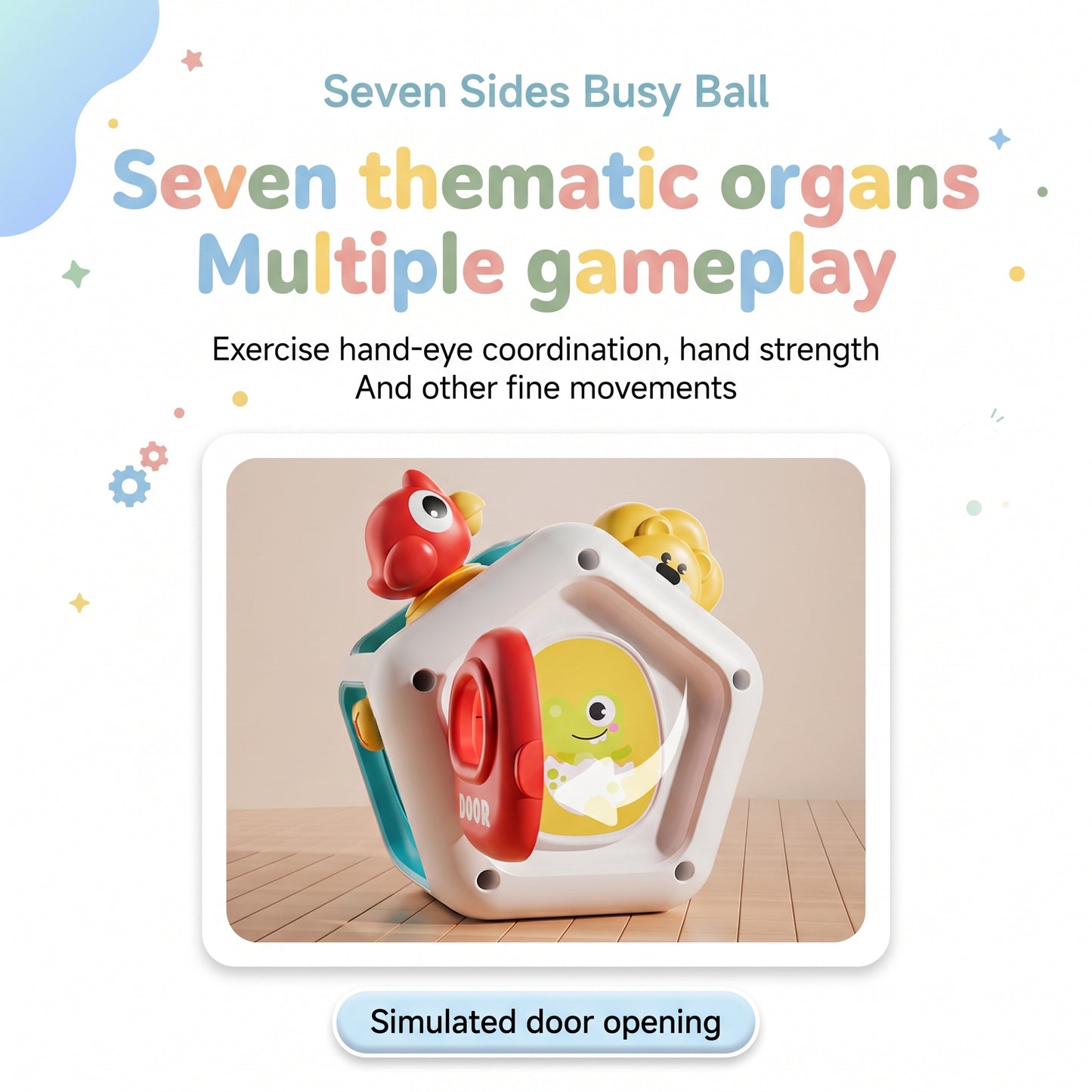 Seven thematic activities of the busy house