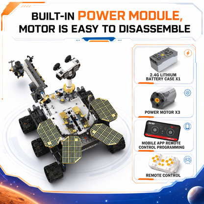 Built-in power module with three motors and remote