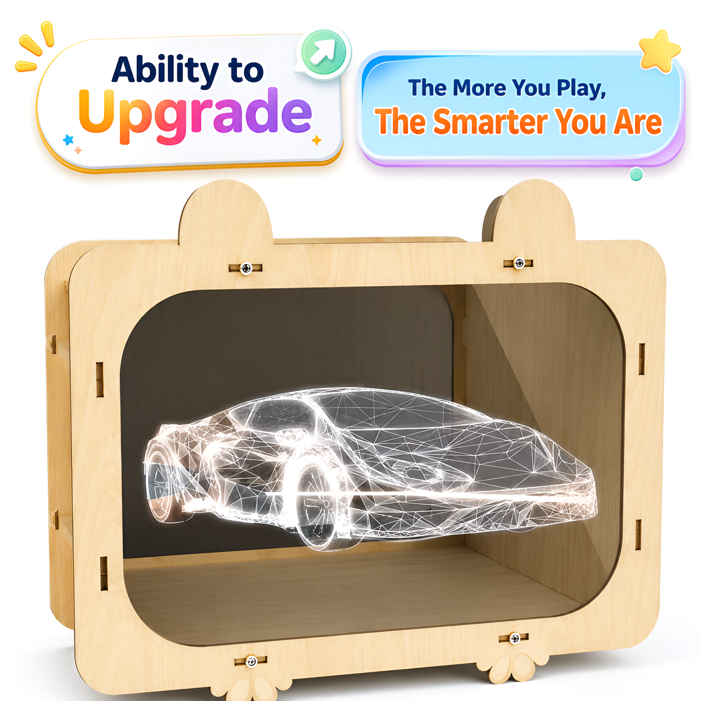 Holographic car projected by the kit