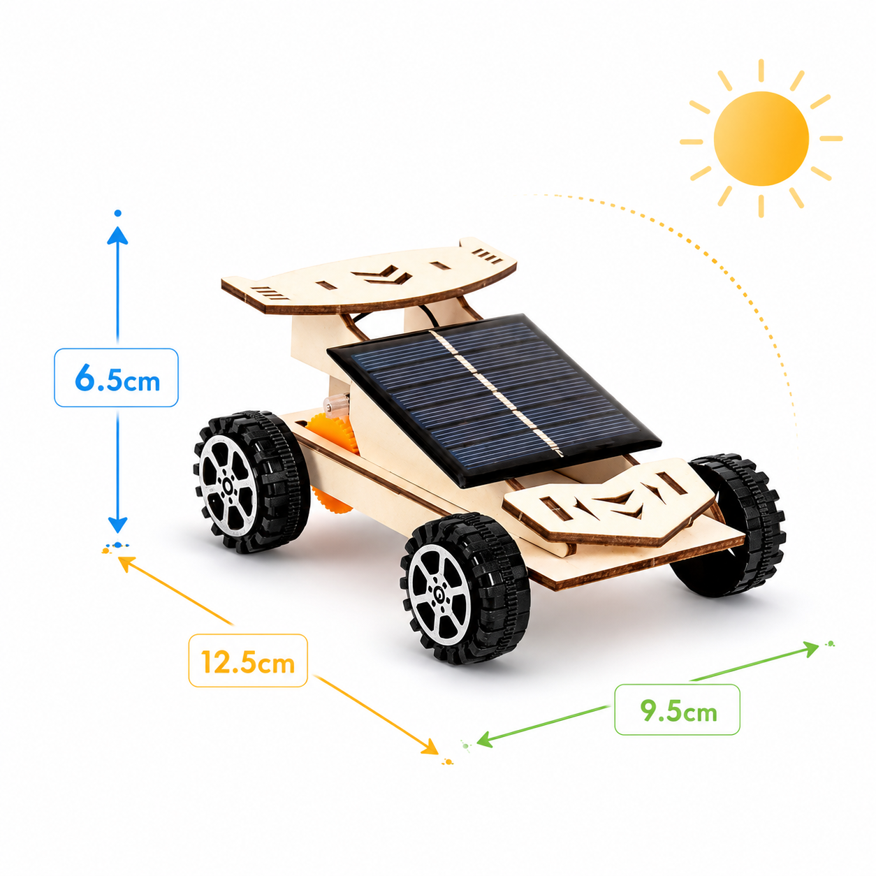 Spoiler Racer dimensions 12.5 x 9.5 x 6.5 cm