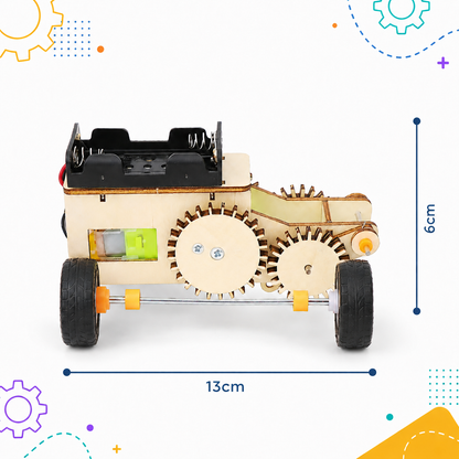 Gear-drive car dimensions