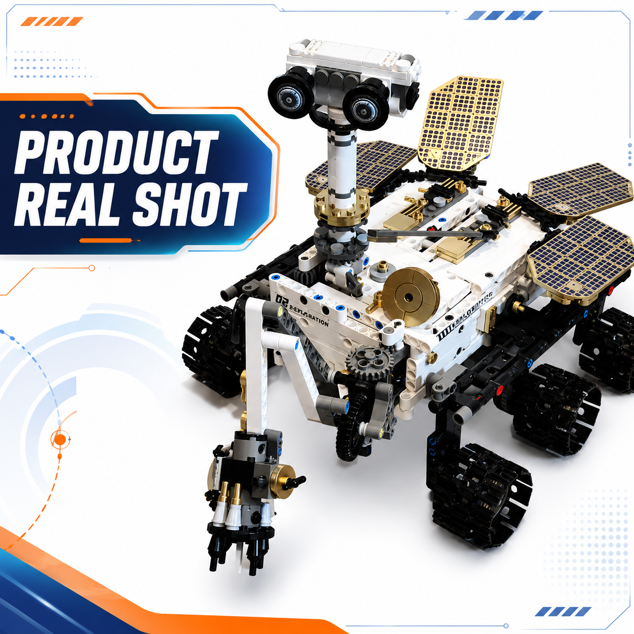 Real shot of the assembled Mars Rover model