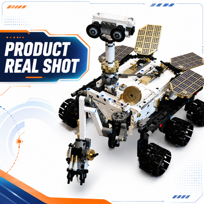 Real shot of the assembled Mars Rover model