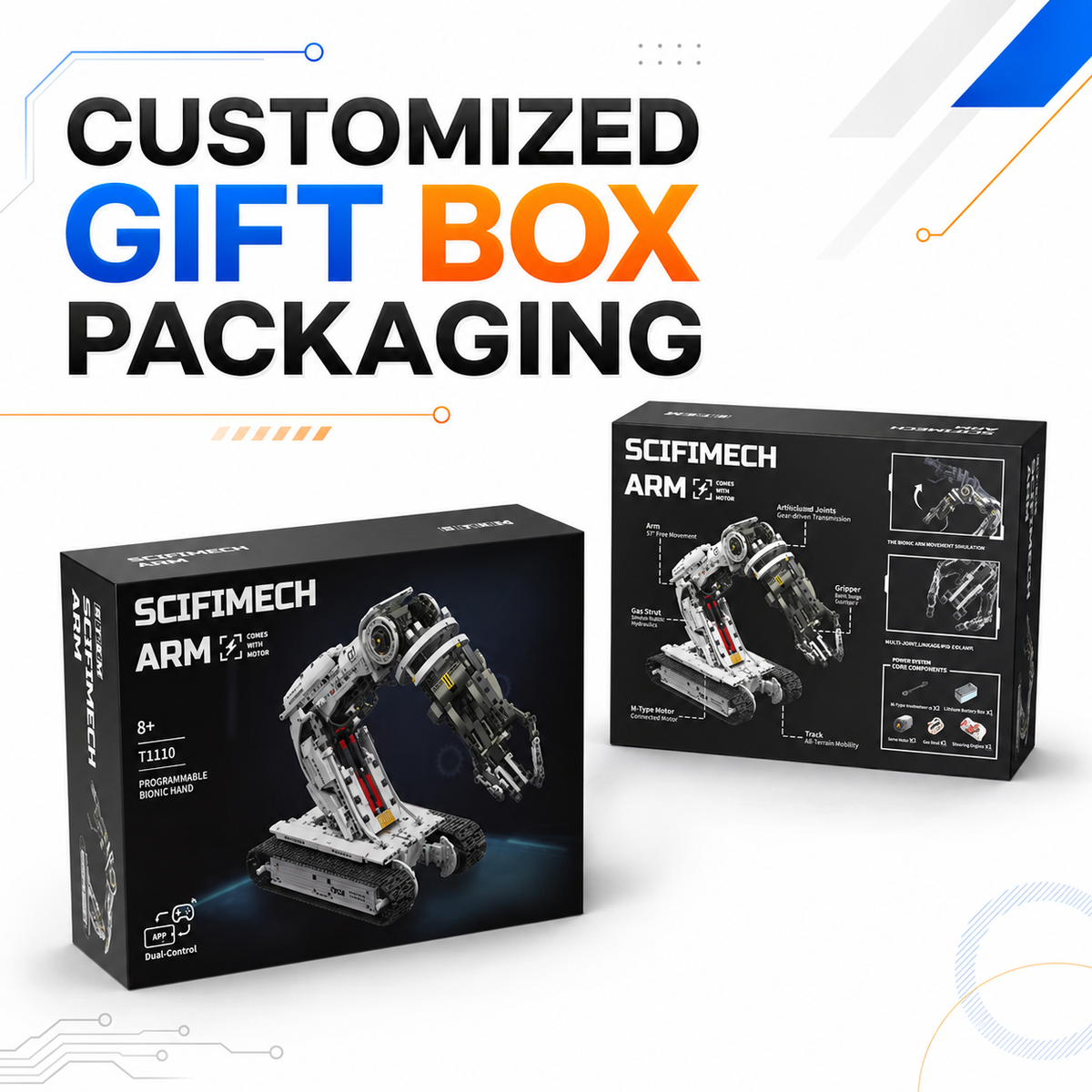 Printed SCIFIMECH retail gift box