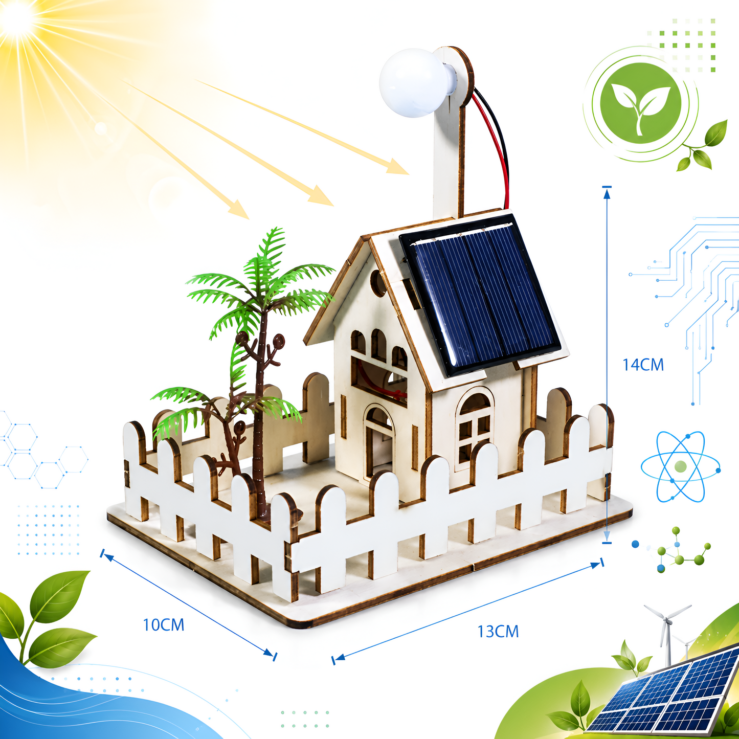 Solar garden house dimensions