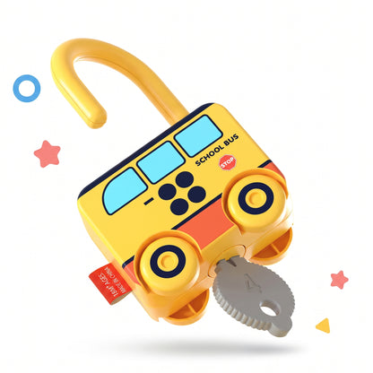 School bus lock and key – product photo