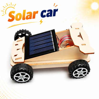 Rally Buggy wooden solar car with flush solar panel