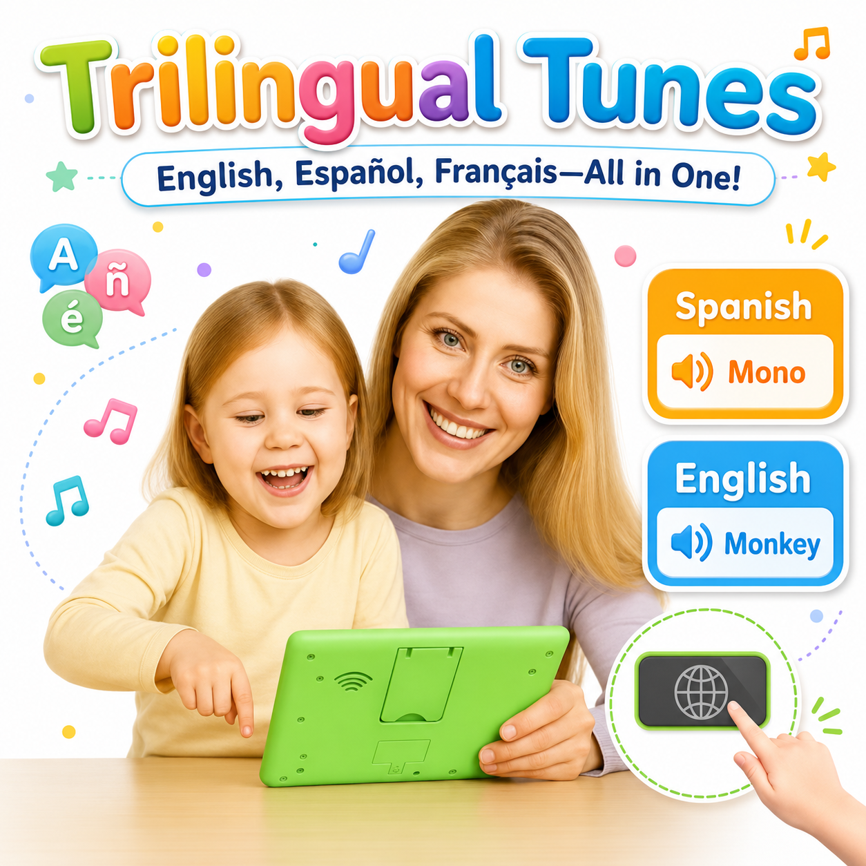 Trilingual songs – English, Spanish and French