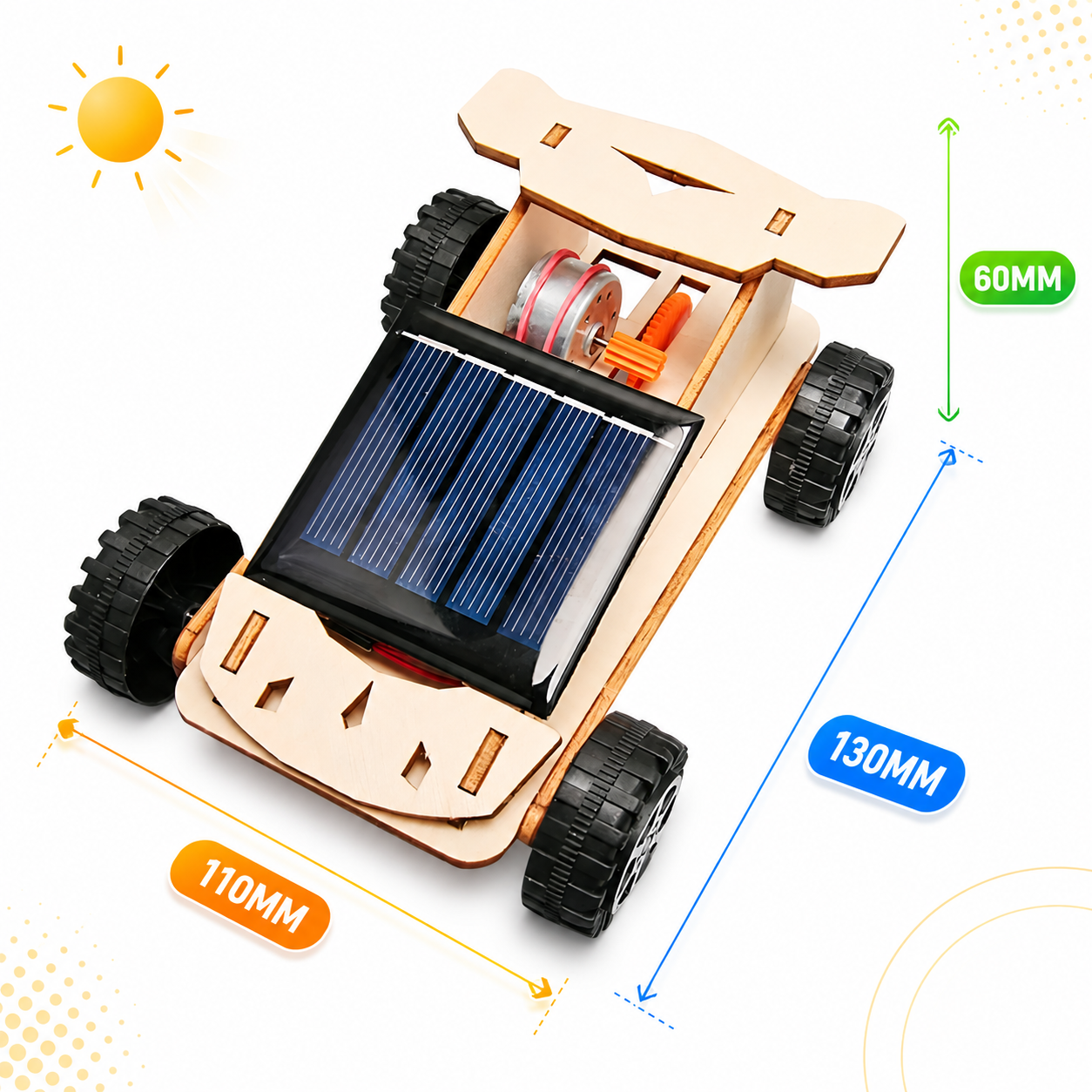 Rally Buggy dimensions 13 x 11 x 6 cm