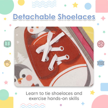 Practice tying shoelaces