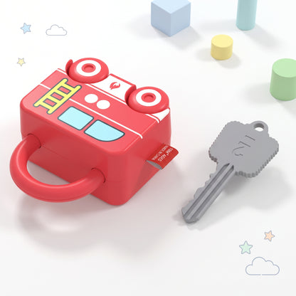 Fire truck learning lock – detail view