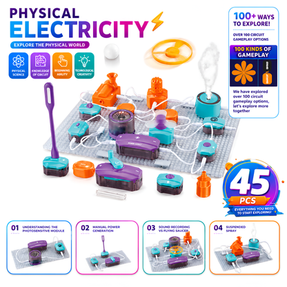 45-piece electronic building blocks set