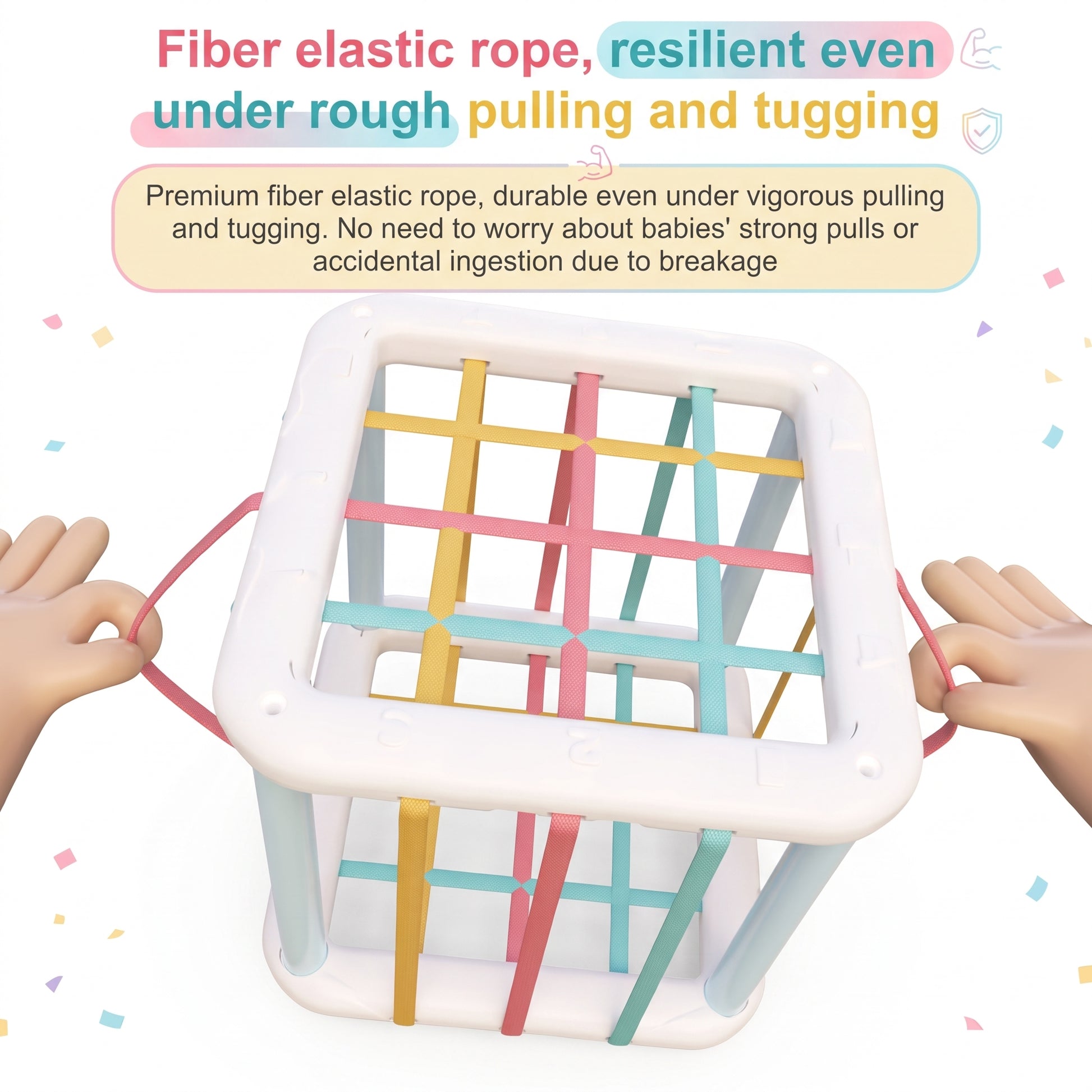 Elastic fiber bands – durable under pulling and tugging