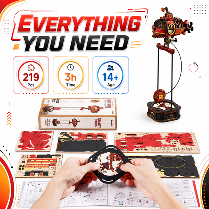 219 pieces, approx. 3-hour build, ages 14+