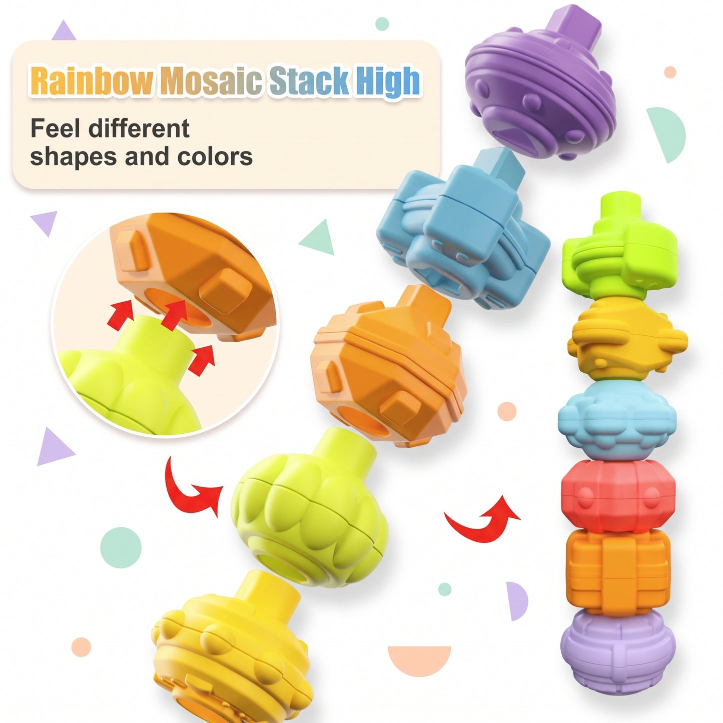 Stack the textured balls high