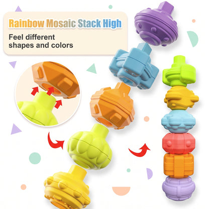 Stack the textured balls high