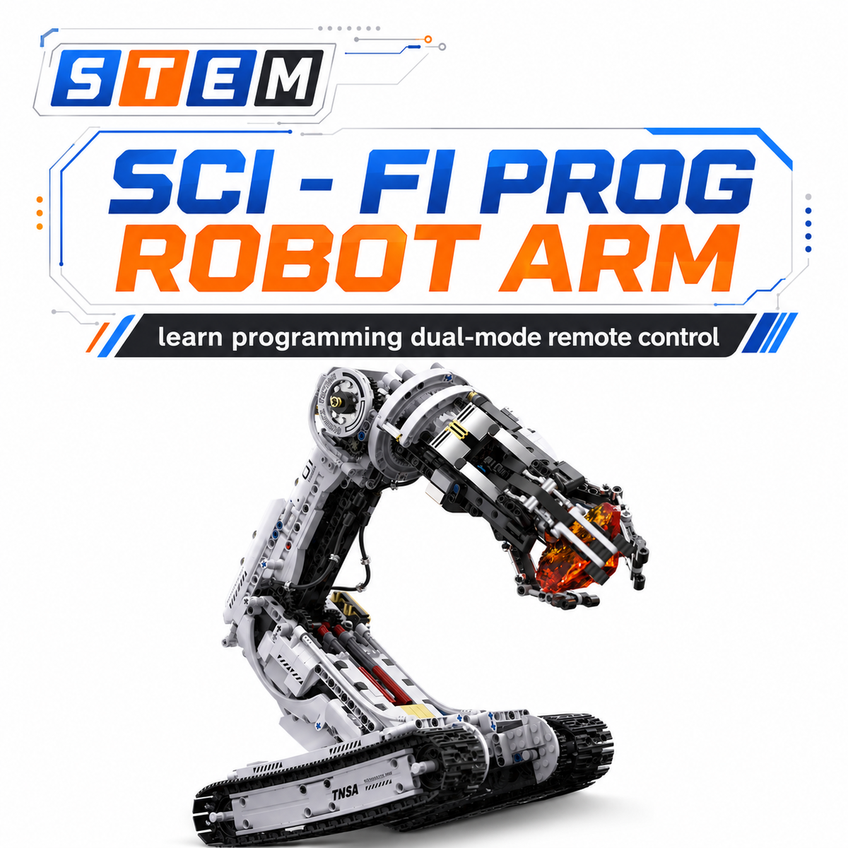 STEM sci-fi programmable robot arm